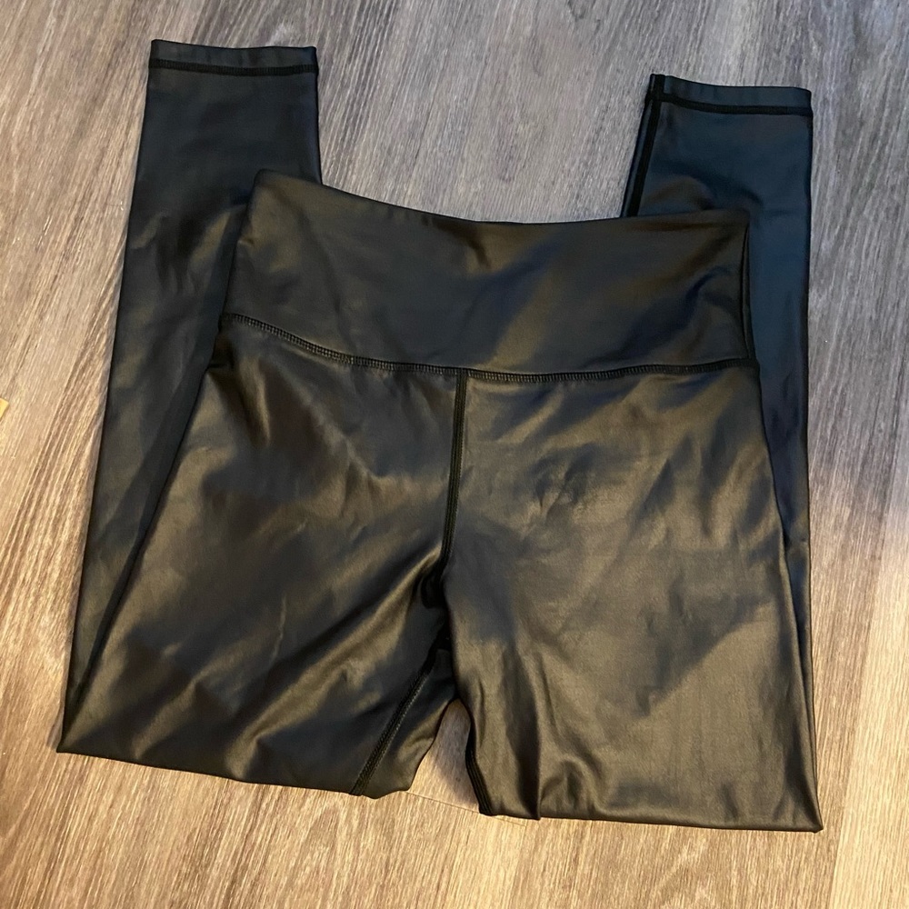 ZYIA Faux Leather Leggings in Black